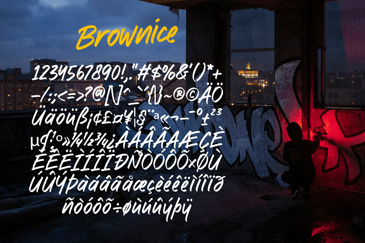 Brownice – Handwritten Font, a Handwritten Font by overlaytemplates (Photo 5 of 5)