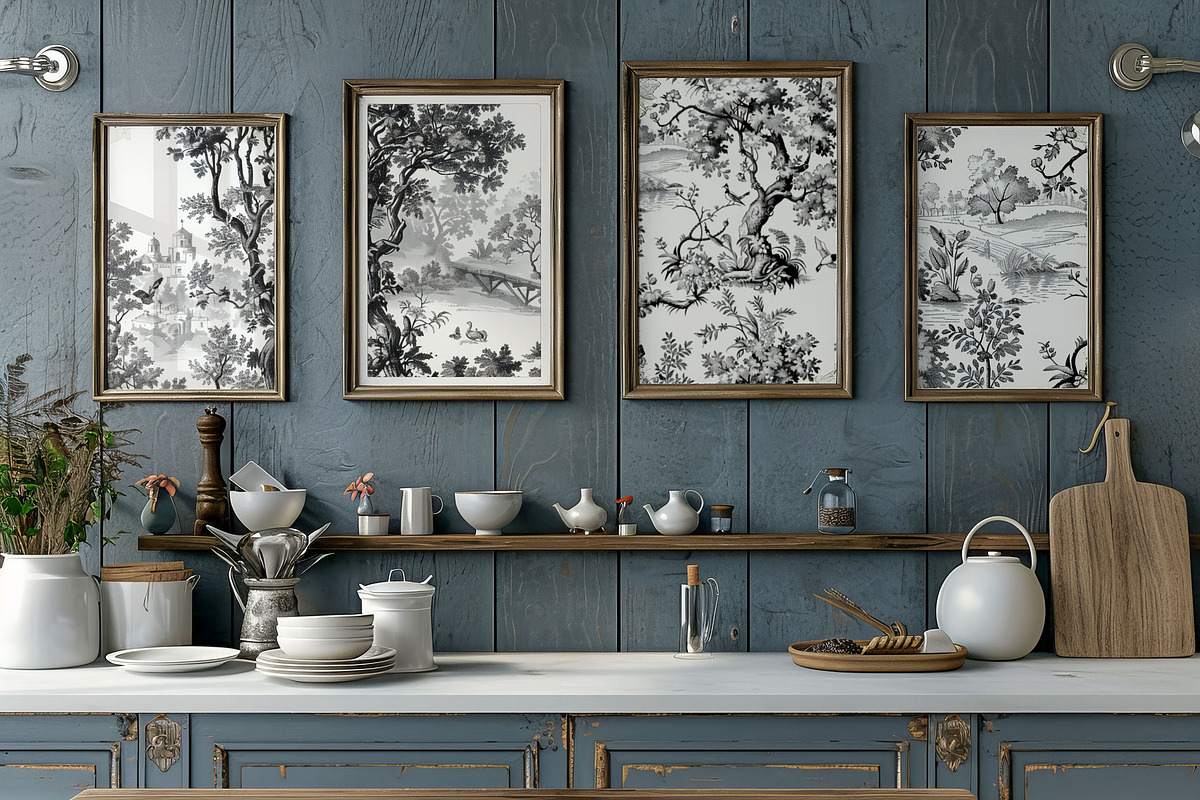 Toile De Jouy Print Design Patterns, a Pattern Graphic by Olya Creative (Photo 6 of 25)