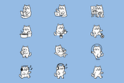 12 Hand-Drawn Cat Illustrations, an Empty State Illustration by Nimart (Thumbnail 6 of 11)