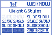 Slide Show font, a Sans Serif Font by weknow (Thumbnail 7 of 8)