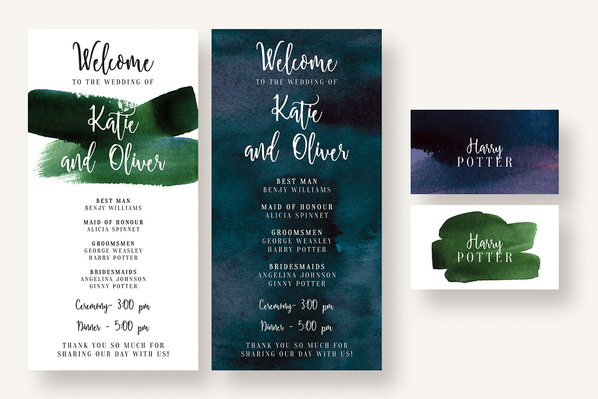 Watercolor Invitation Collection, an Invitation Template by Knotted Design (Photo 9 of 10)
