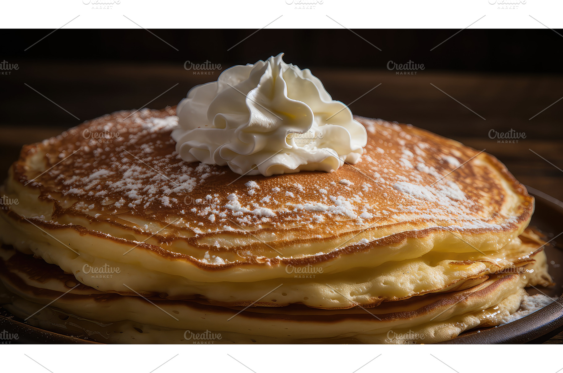 syrup buttermilk pancake food ai, a Background Photo by pikepicture
