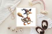 Funny Halloween Silly Goose Clipart, an Illustration by CraftArtStudio (Thumbnail 6 of 6)
