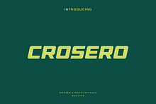 Crosero - Modern Sport Typeface