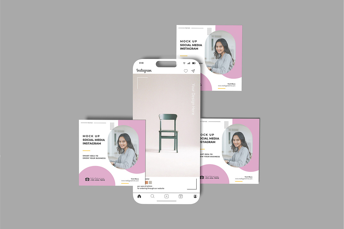 Mobile Social Media Post Mockup, a Social Media Template by rizalamora (Photo 7 of 11)