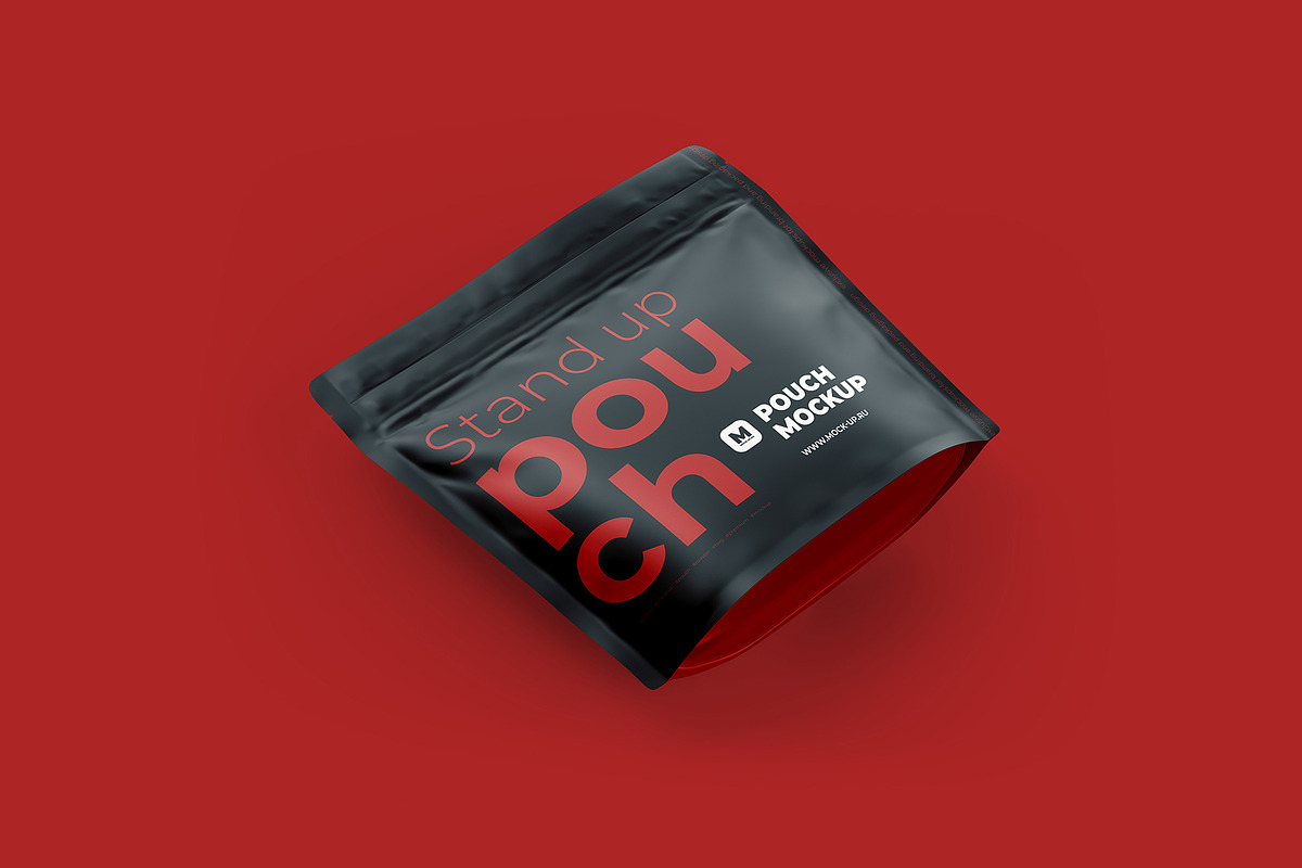 4 PSD Stand-up Pouch Mockup (square), a Cups & Container Mockup by easymock (Photo 9 of 11)