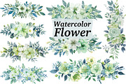 Elegant Green Floral Set, an Illustration by Designs_River (Thumbnail 1 of 11)