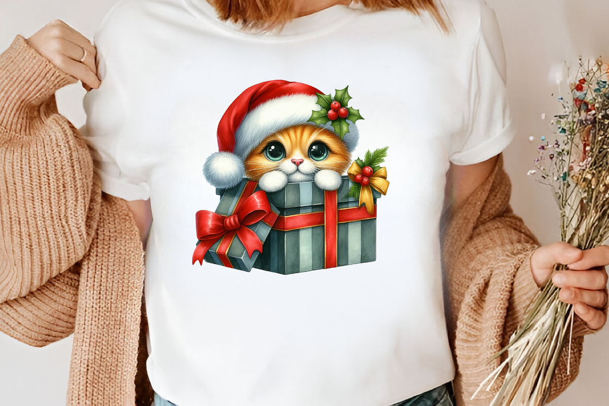 Christmas Animal Peeking Clipart, an Illustration by Canvas Craft (Photo 5 of 8)