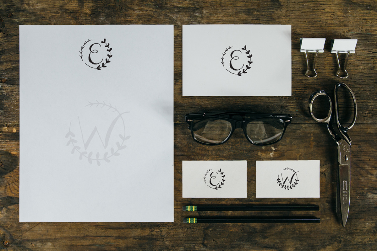 Botanical Monograms (solids) Vectors, an Illustration by MyNatureGraphics (Photo 2 of 3)