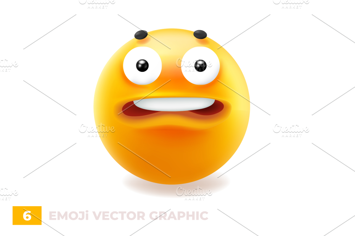3D Emotional Emoji | Vector Set, an Object Graphic by wowomnom (Photo 3 of 3)