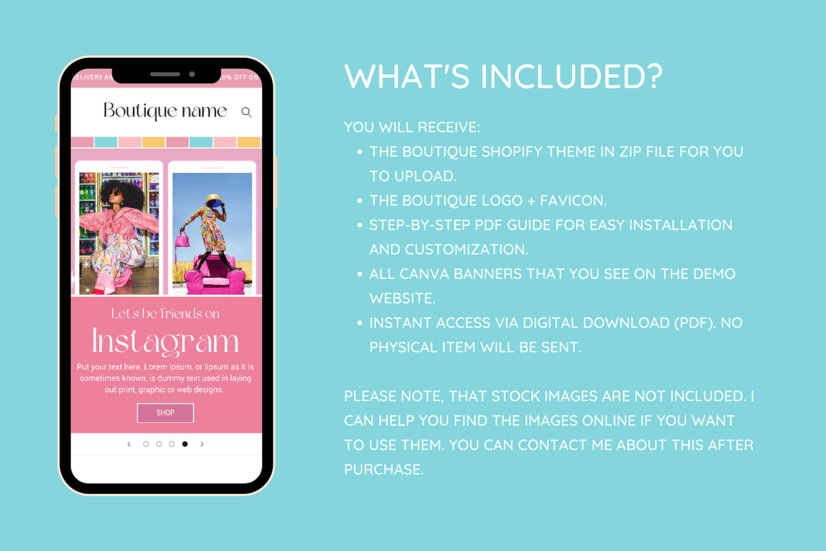 Color Burst Shopify Theme, a Shopify Template by SunshineStudioBoutique (Photo 2 of 10)