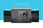 Responsive Coming Soon Website HTML, a Bootstrap Template by Pixel Strawberry (Thumbnail 2 of 3)