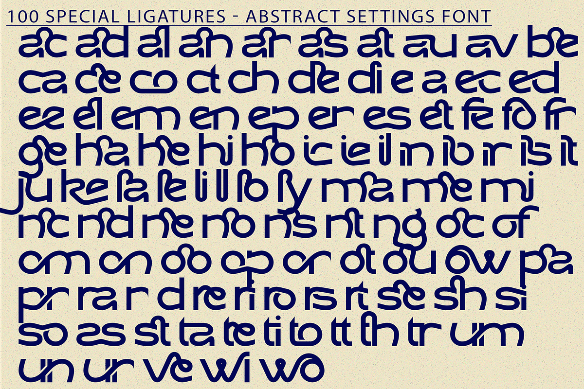 Abstract Settings - Futuristic Font, a Sans Serif Font by 177Studio (Photo 8 of 8)