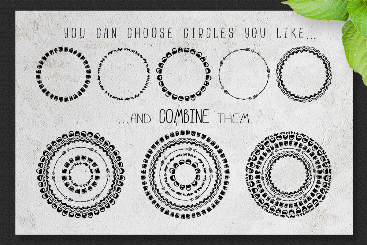 Big set of decorative circles, a Decorative Illustration by SomStock (Photo 3 of 5)