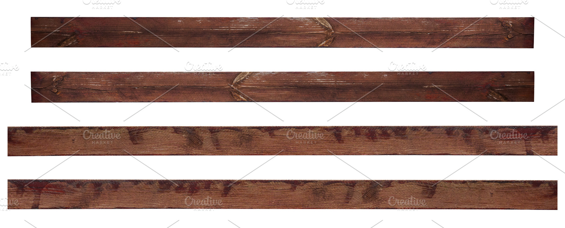 Brown pine planks covered with varnish on isolated background, an Abstract Photo by ndanko