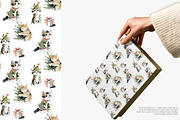 Christmas cats seamless pattern set, a Pattern Graphic by Patishop Art (Thumbnail 9 of 9)