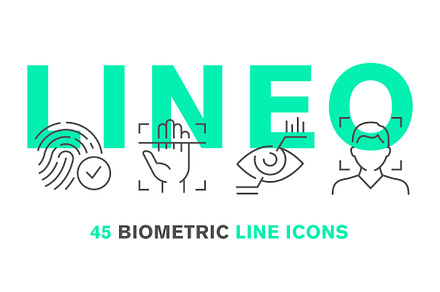LINEO - 45 BIOMETRIC ICONS