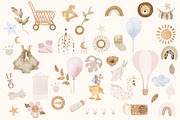 Watercolor Boho Baby Nursery Set, an Animal Illustration by Pati Paints (Thumbnail 5 of 15)
