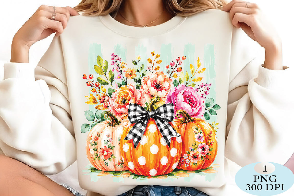 Fall Pumpkin Striped PNG, a Seasonal Illustration by Daily.Designs (Photo 2 of 5)