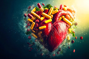 Anatomical Heart with Capsules, a Health & Medical Photo by Ales Munt