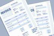 Blue Minimalist Invoice, a Stationery Template by Gumico Studio. (Thumbnail 2 of 3)