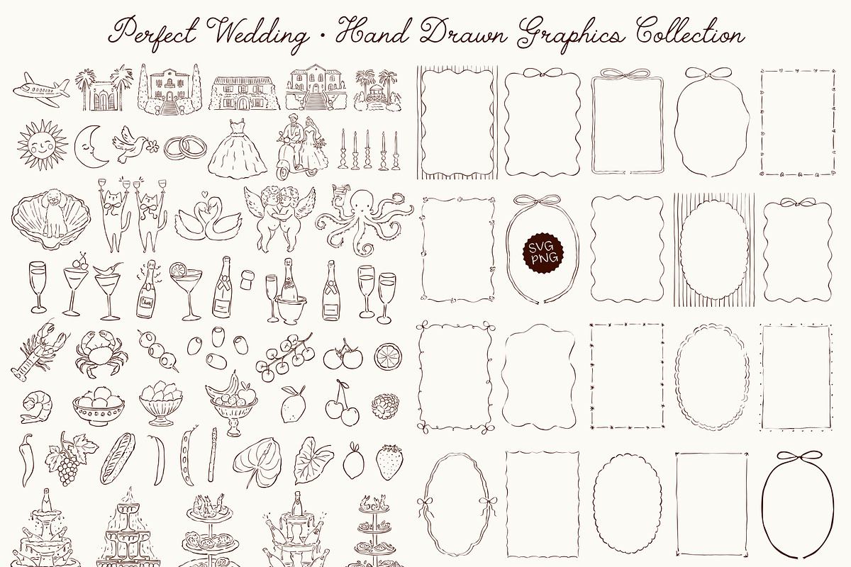 Hand-drawn Whimsical SVG Mega Bundle, an Object Illustration by Ayya Studio (Photo 31 of 34)