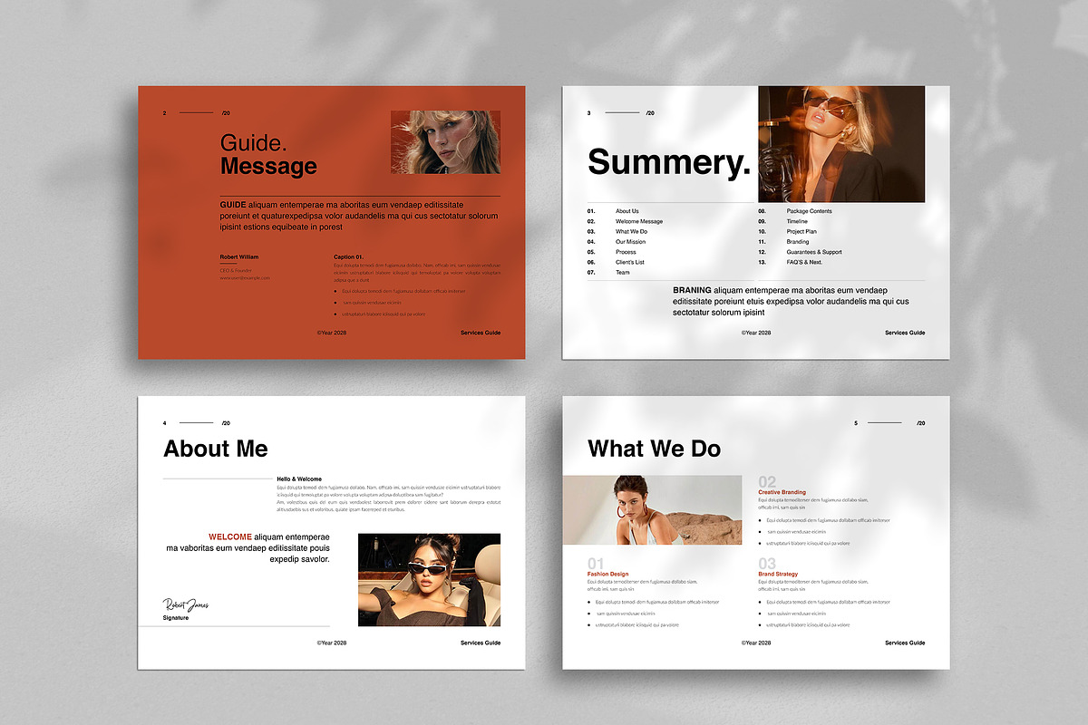 Services And Pricing Guide Landscape, a Brochure Template by TemplateFolio-Shop (Photo 3 of 12)