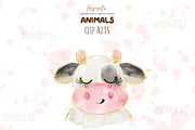 Watercolor animals cliparts, an Animal Illustration by TheHappyGiftArt (Thumbnail 5 of 6)