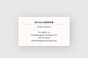 Minimal Business Card Template, a Business Card Template by designprettythings (Thumbnail 1 of 3)