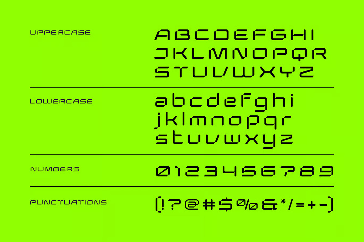 Neuroxa - Modern Futuristic Font, a Sans Serif Font by Brand Earth (Photo 2 of 7)