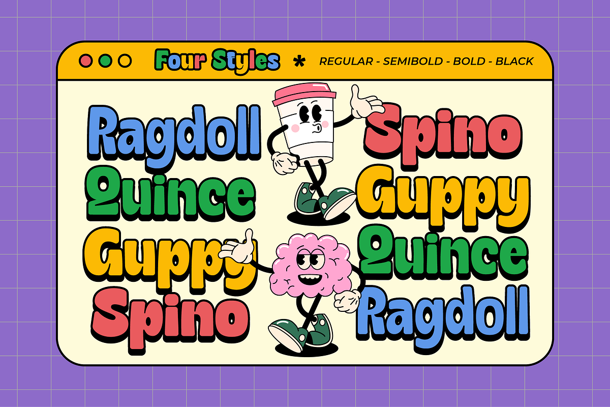 Gyoza - Cartoon Font Family, a Font by Dharmas Foundry (Photo 8 of 15)