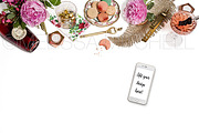 Pink Champagne Styled Mockup #26, an iPhone Mockup by MMStyledStock (Thumbnail 3 of 3)