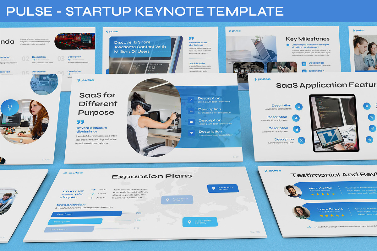Pulse - Startup Keynote Template, a Presentation Template by SlideFactory (Photo 1 of 4)
