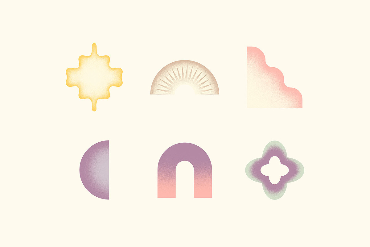 Shapes & Grainy Gradients, an Object Graphic by Paulina Sara Design (Photo 7 of 14)
