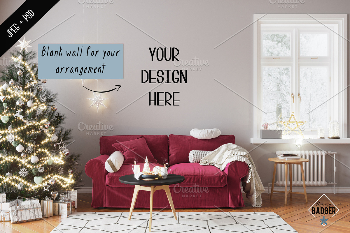 Interior mockup & frame mockup, a Household Mockup by Hunny Badger