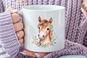 Watercolor Horse Clipart Bundle, an Illustration by DreamCafeArt (Thumbnail 6 of 7)
