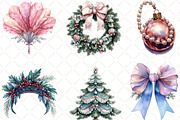 1920 Coquette Christmas Clipart, an Illustration by Black Bird Studio (Thumbnail 6 of 6)
