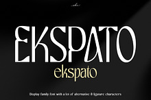 Ekspato Display Font