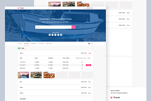 Travel Tour web theme