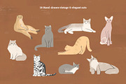 Cats Collection: Colored and Outline, an Illustration by imajineko (Thumbnail 4 of 10)