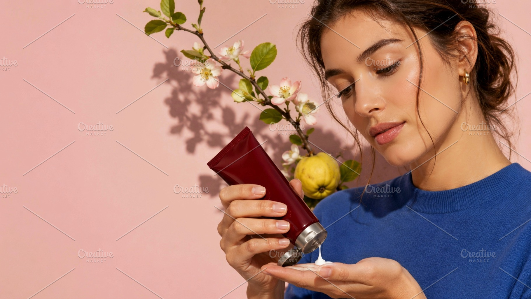 Model Applying Hand Lotion Banner, a Beauty & Fashion Photo by The Edit