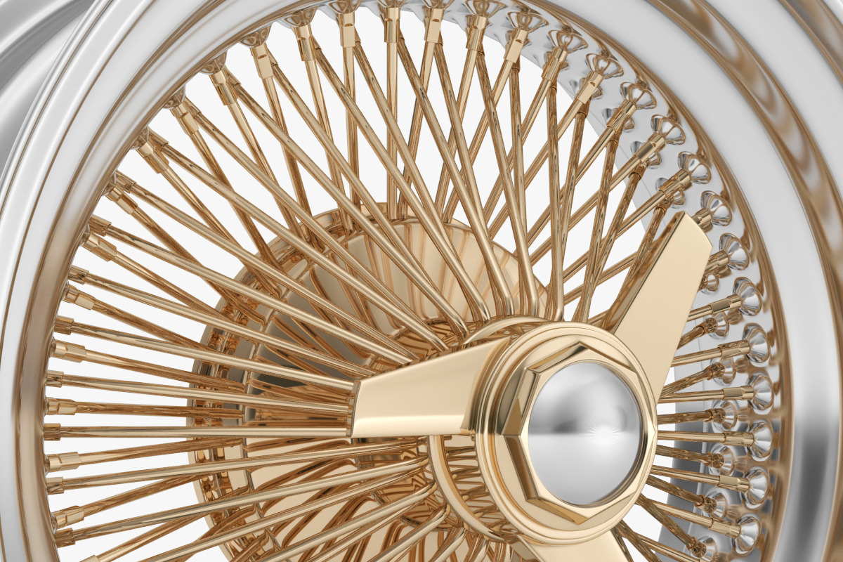 100 Spoke Wire Wheel Rim, a Cars & Vehicle 3D Model by Alartimodels (Photo 5 of 15)