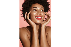 Smiling African American woman