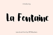 La Fontaine Brush Font, a Script Font by Renata Chizhikova (Thumbnail 1 of 7)