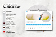 Landscape Calendar 2027 Template, a Stationery Template by MstArtwork (Thumbnail 4 of 7)