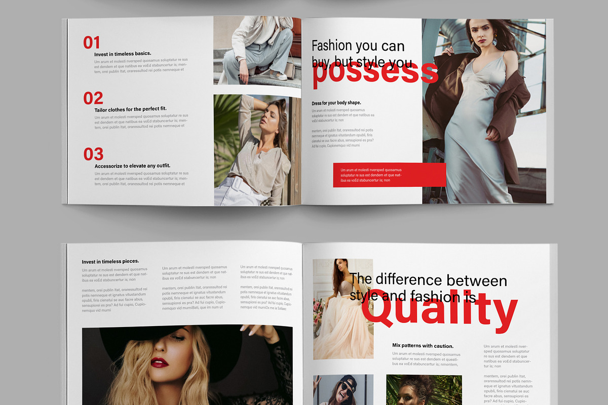 Fashion Outfit Magazine Template, a Magazine Template by ContestDesign (Photo 5 of 5)