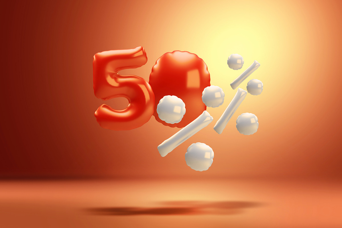 Balloon 3D Letters, an Object Graphic by GK Creative (Photo 4 of 10)