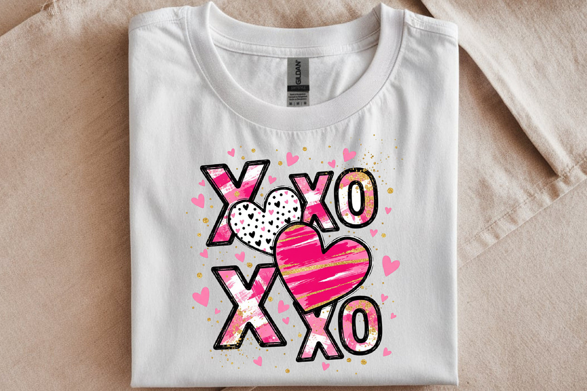 XOXO Valentine Day Heart PNG, an Illustration by SinaCreation (Photo 10 of 11)