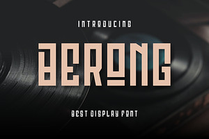 Berong Modern Display Font