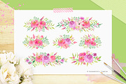 3 IN 1 PACK - Watercolor Flowers, an Illustration by Carousellerie Creative (Thumbnail 7 of 10)